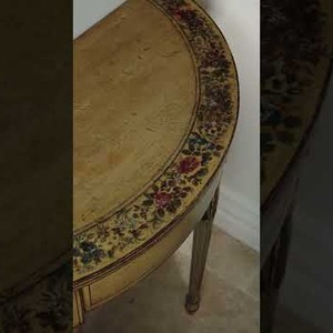 Fine Pair Of Georgian Painted Demi-lune Pier Tables | Loveday Antiques