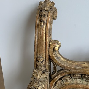Fine 19th Century Italian Venetian Carved Giltwood Armchair