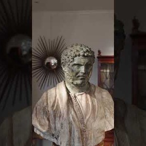 Pair of Late 19th Century Portrait Busts of Caesars Marcus Aurelius and Caracalla | Loveday Antiques