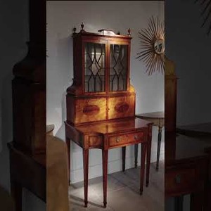 An Important 18th Century George III Satinwood and Sabicu Writing Cabinet | Loveday Antiques