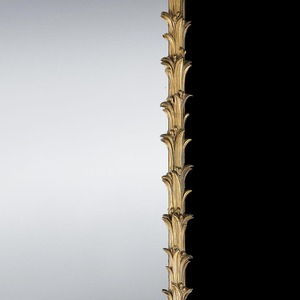 Grand 19th Century French Mirror Decorated with a Reeded Design in Original Condition 