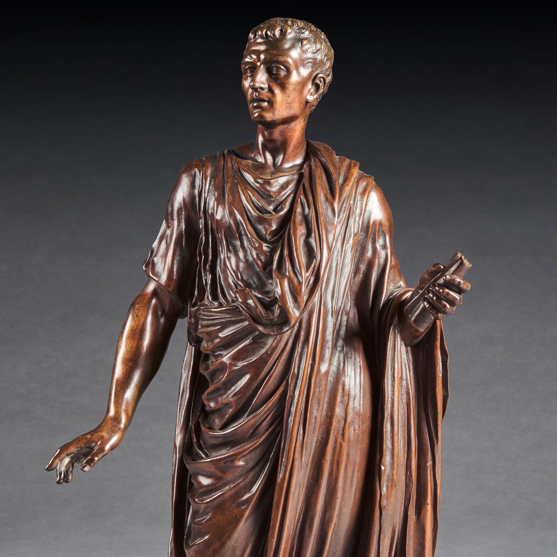 bronze, 19th century, French, Julius Cesar, Mathurin Moreau, exhibition 