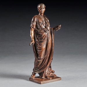 bronze, 19th century, French, Julius Cesar, Mathurin Moreau, exhibition 