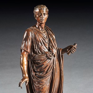 bronze, 19th century, French, Julius Cesar, Mathurin Moreau, exhibition 