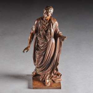 bronze, 19th century, French, Julius Cesar, Mathurin Moreau, exhibition 