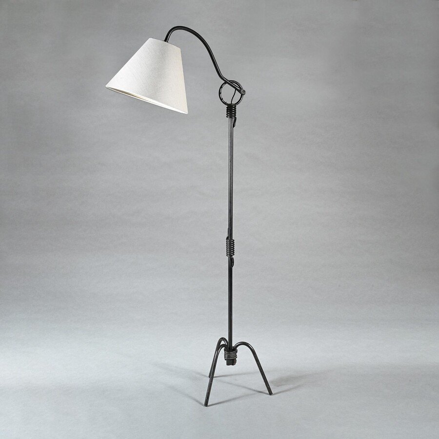 Jean Royère, Adjustable, Iron, Floor, Lamp, 1940’s