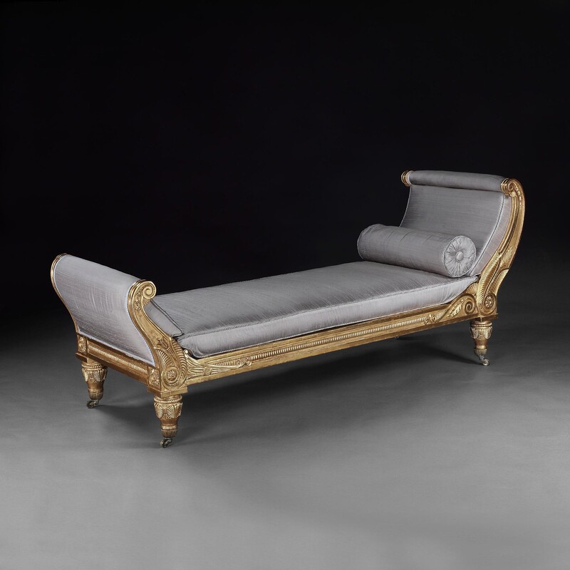 Morel and Hughes Regency Giltwood Daybed Badminton House