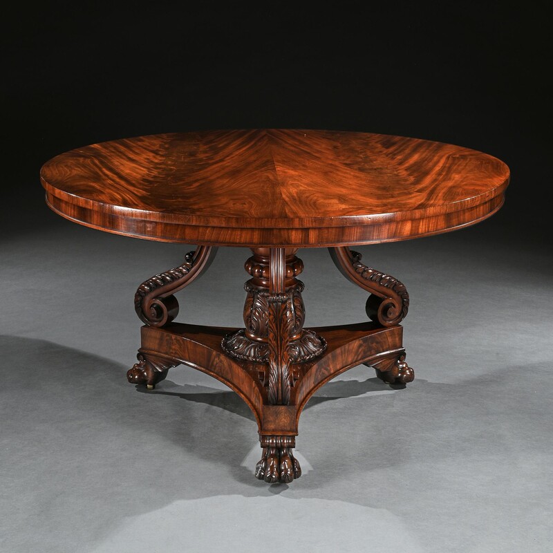 Regency, Table, Centre, George Smith, Mahogany, Tilt Top,