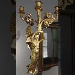 French Late Empire Gilt Bronze Candelabra Attributed To Pierre Philippe Thomire | Loveday Antiques