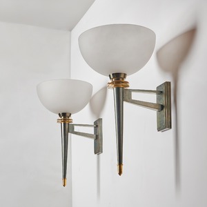 French Wall Appliques / Lights Attributed To André Leon Arbus & Gilbert Poillerat