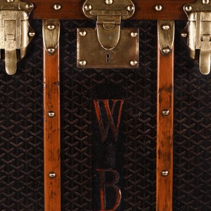 Goyard, Steamer, Trunk, Paris, French, 20th century, Vintage, Goyardine