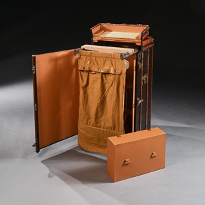 Goyard, Steamer, Trunk, Paris, French, 20th century, Vintage, Goyardine