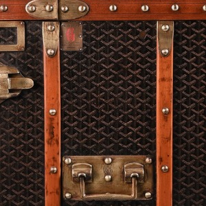 Goyard, Steamer, Trunk, Paris, French, 20th century, Vintage, Goyardine