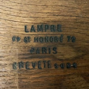 A Fine Mahogany Late 19th Century Envelope Card Table by Antoine Lampre, Paris.