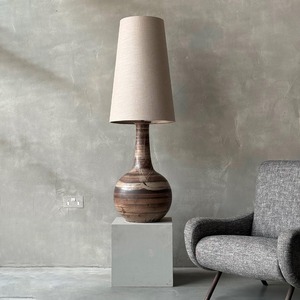 Mid Century, French, Ceramic, Lamp, of Monumental, Size, Scale