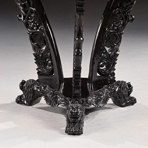 Ceylonese 19th Century Ebony and Specimen Wood Centre Table Galle District circa 1840