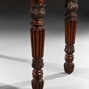 Fine rare Rosewood  Brass Inlaid Writing Table Attributed to  Oxford Street Workshop of Gillows