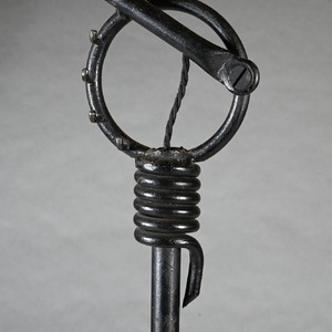 Pair of Jean Royère Adjustable Iron Floor Lamp 1940’s