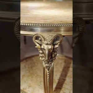 Late 19th Century French Gilt Bronze and Marble Gueridon | Loveday Antiques