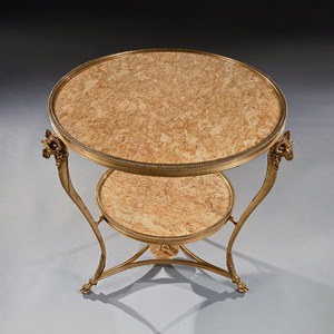 gilt bronze, gueridon, table, French, marble, neoclassical 
