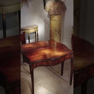 George III Mahogany Serpentine Tea Table of Exceptional Colour and Patination | Loveday Antiques