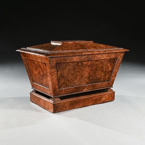 Late Regency George IV Period Wine Cooler Cellarette in Pollard Oak of Exceptional Colour and Patina