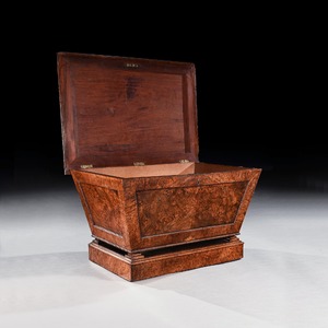 Late Regency George IV Period Wine Cooler Cellarette in Pollard Oak of Exceptional Colour and Patina