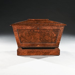 Late Regency George IV Period Wine Cooler Cellarette in Pollard Oak of Exceptional Colour and Patina
