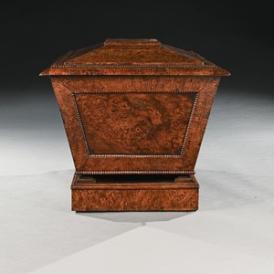Late Regency George IV Period Wine Cooler Cellarette in Pollard Oak of Exceptional Colour and Patina