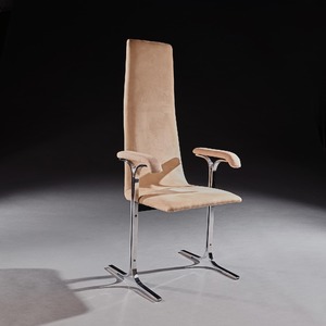 Set of Eight Mid Century High Back Lisse Dining Chairs Designed by Tim Bates for Pieff 