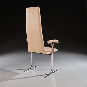 Set of Eight Mid Century High Back Lisse Dining Chairs Designed by Tim Bates for Pieff 