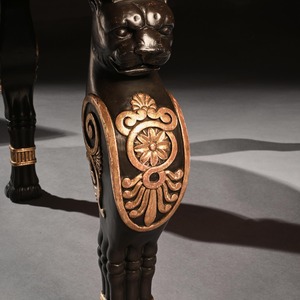 Regency Mahogany Partners Writing Table In The Manner Of George Smith 