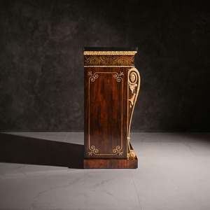 An Exceptionally Fine Pair of Regency Period Brass Inlaid Side Cabinets, Attributed to Louis Constantin Le Gaigneur 