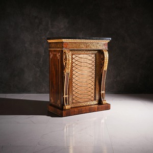 An Exceptionally Fine Pair of Regency Period Brass Inlaid Side Cabinets, Attributed to Louis Constantin Le Gaigneur 