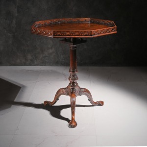 George III Mahogany Octagonal Tripod Table 