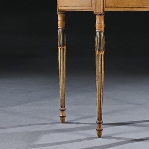 Georgian Painted Demi-Lune Pier Table Possibly by Seddon, Sons and Sons and Shackleton.