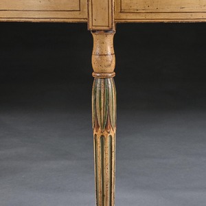 Georgian Painted Demi-Lune Pier Table Possibly by Seddon, Sons and Sons and Shackleton.