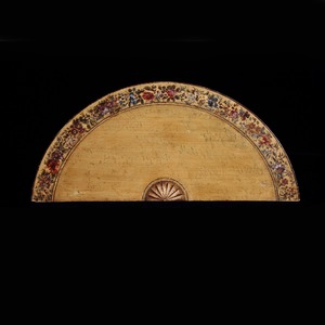Georgian Painted Demi-Lune Pier Table Possibly by Seddon, Sons and Sons and Shackleton.