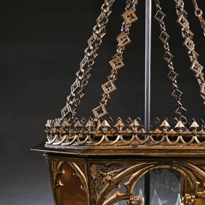 Napoleon Buonaparte’s Regency Gilt Brass Hall Lantern Supplied by George Bullock For Use at St Helena