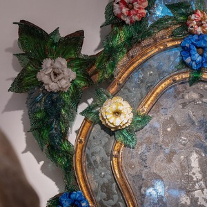 Pair of 18th Century Venetian Murano Glass Mirrors
