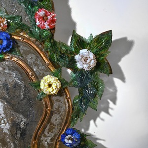 Pair of 18th Century Venetian Murano Glass Mirrors