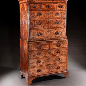 George I Period Walnut Chest on Chest or Tallboy of Exceptional Colour and Patination
