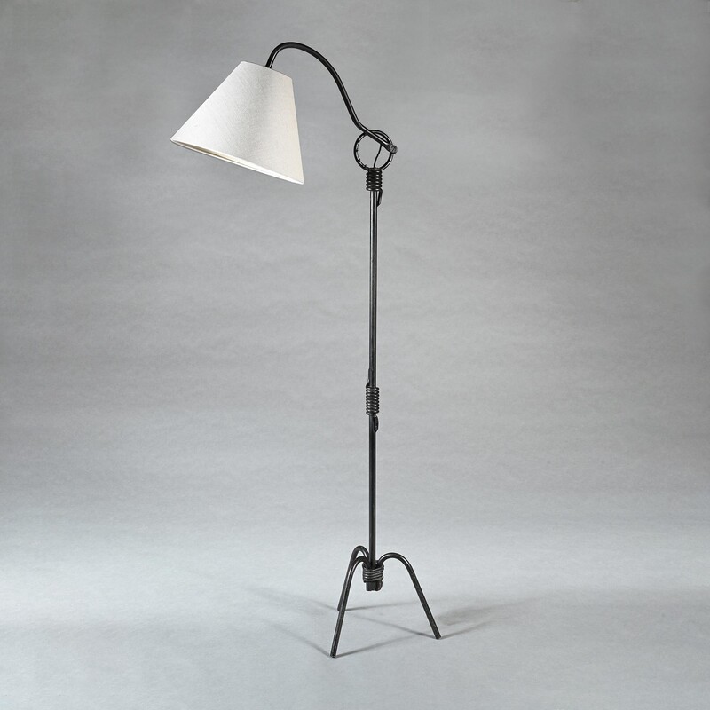 Jean Royère, Adjustable, Iron, Floor, Lamp, 1940’s, 1960's